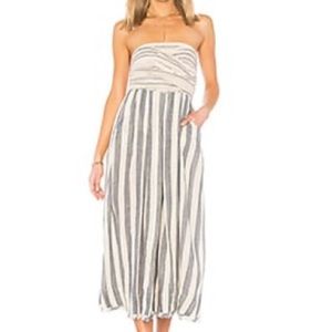 Free People | stripe strapless dress